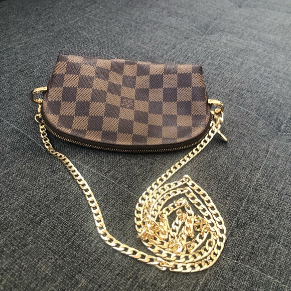 Authentic Louis Vuitton cosmetic bag pochette damier Ebene - Picture 2 of 7